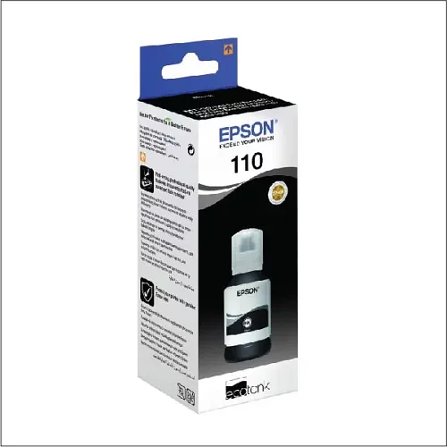 Epson 110 Black Ink Cartridge for EcoTank 120ml C13T03P14A