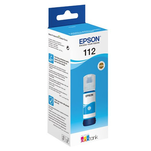 Epson 112 EcoTank Pigment Cyan ink bottle (C13T06C24A)