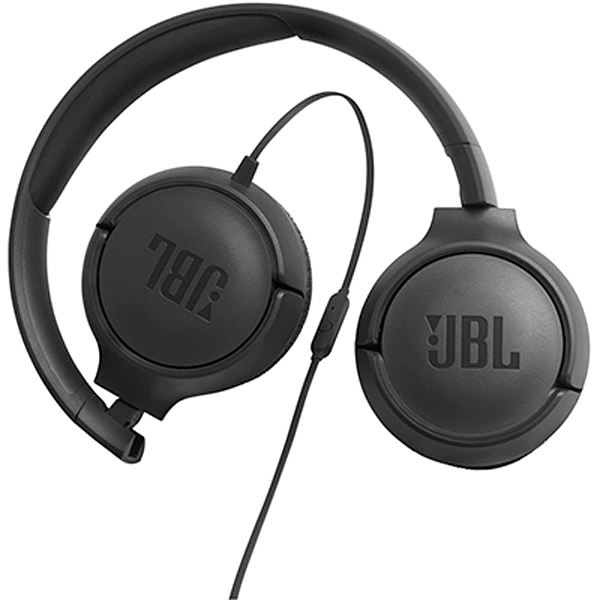 JBL TUNE 500 - Wired On-Ear Headphones - Black