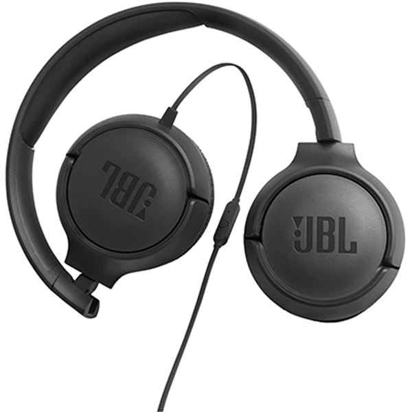 JBL TUNE 500 - Wired On-Ear Headphones - Black