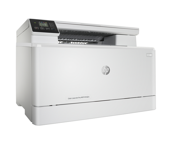 Hp Color Laserjet Pro Mfp M182n,Print, copy, scan ,Up to 16 ppm,Duplex printing manual,Flatbed, Wireless, USB interface, Ethernet.